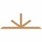 Ekena Millwork Saratoga Smooth Timber Gable Bracket, Western Red Cedar, 72"W x 27"H x 1 1/2"D x 3 1/2"F, 9/12 Pitch GBW072X27X0204SAR00SWR - alternate 1